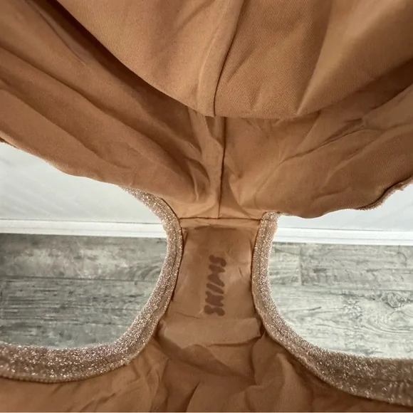 Skims Woman’s Metallic Sienna Cutout Onepiece Swimsuit Large - Picture 5 of 10